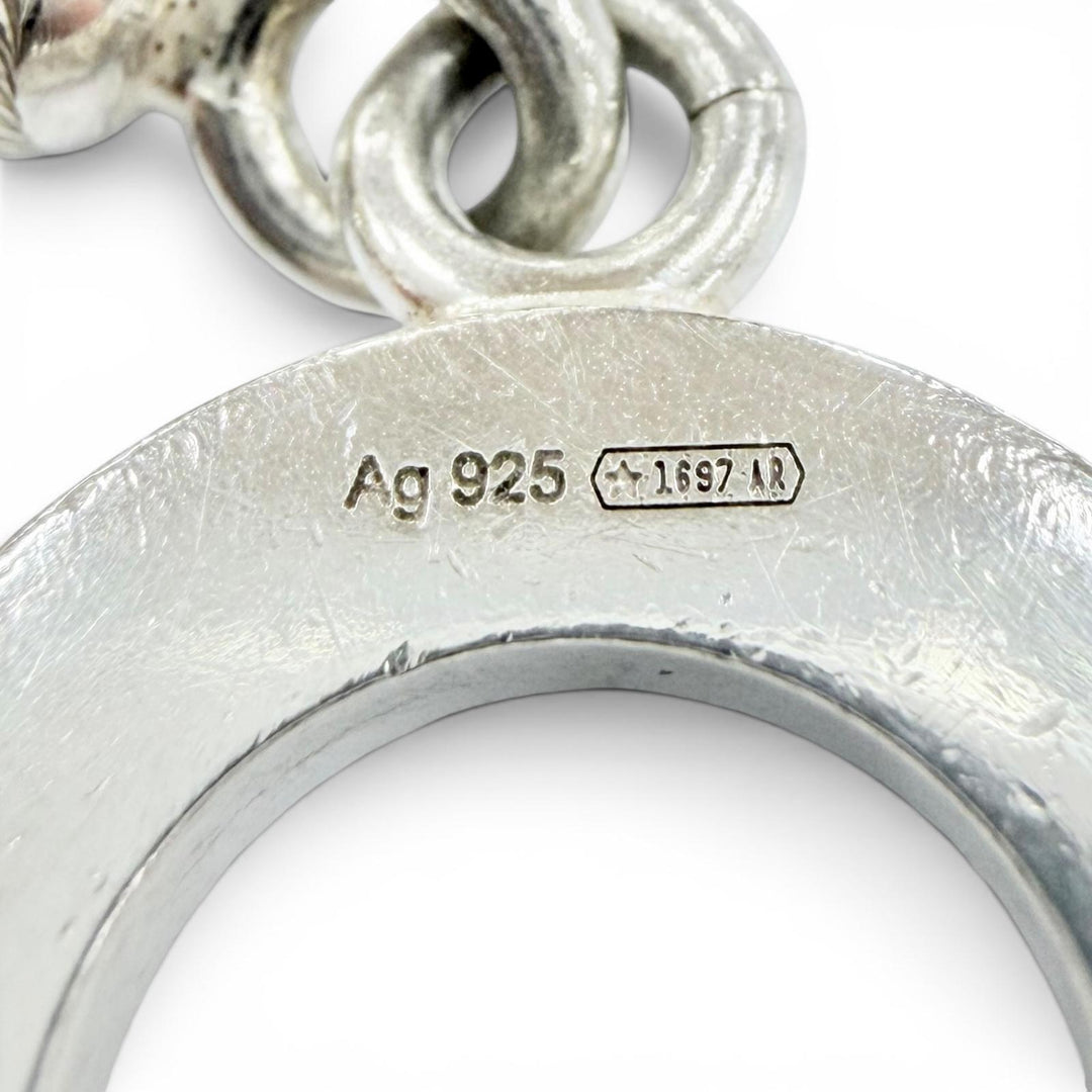 美品◇GUCCI グッチ 602736 ボールチェーン ネックレス Lサイズ AG925 アクセサリー シルバー イタリア製 重量26.57g レディース