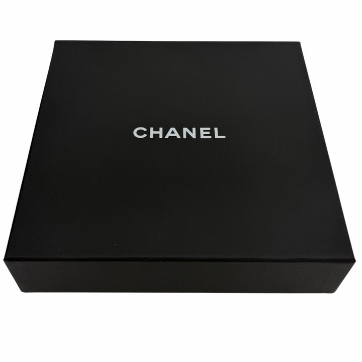 極美品◇CHANEL シャネル 2023年製 B23S ココマーク リボンラインストーン チョーカー ネックレス ピンク シルバー 箱付 伊製 レディース