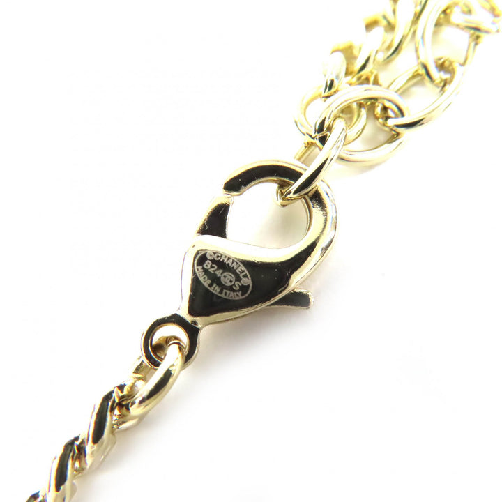 極美品△CHANEL シャネル 2024年製 B24S ABD331 B16656 ココマーク ラインストーン マトラッセバッグモチーフ フェイクパール ネックレス