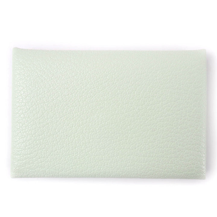 極美品☆HERMES エルメス カルヴィ シェーブル ヴェールフィズ ミント パスケース カードケース B刻印 フランス製 レディース