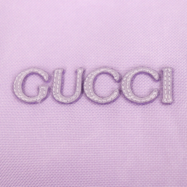 美品▼GUCCI グッチ 795697 GG柄 ロゴ刺繍 リバーシブル フーデッド 中綿入り ジップアップ ナイロンジャケット 48 ハンガー付き 正規品