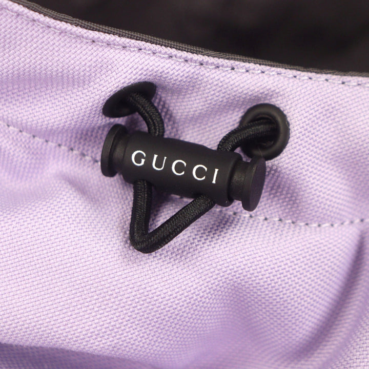 美品▼GUCCI グッチ 795697 GG柄 ロゴ刺繍 リバーシブル フーデッド 中綿入り ジップアップ ナイロンジャケット 48 ハンガー付き 正規品
