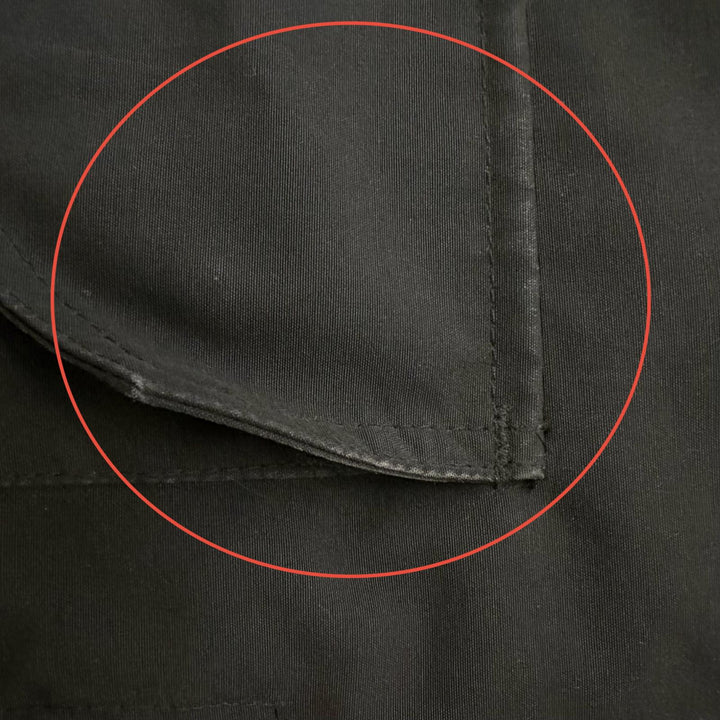 良品□CANADA GOOSE カナダグース 4550MB ブラックレーベル ロゴワッペン フーデッド ダウンジャケット ブラック M カナダ製 正規品