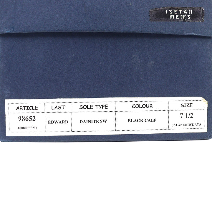 美品△Jalan Sriwijaya ジャランスリワヤ 98652 EDWARD ウィングチップ ダイナイトソール レザーシューズ ビジネスシューズ ブラック 7.5