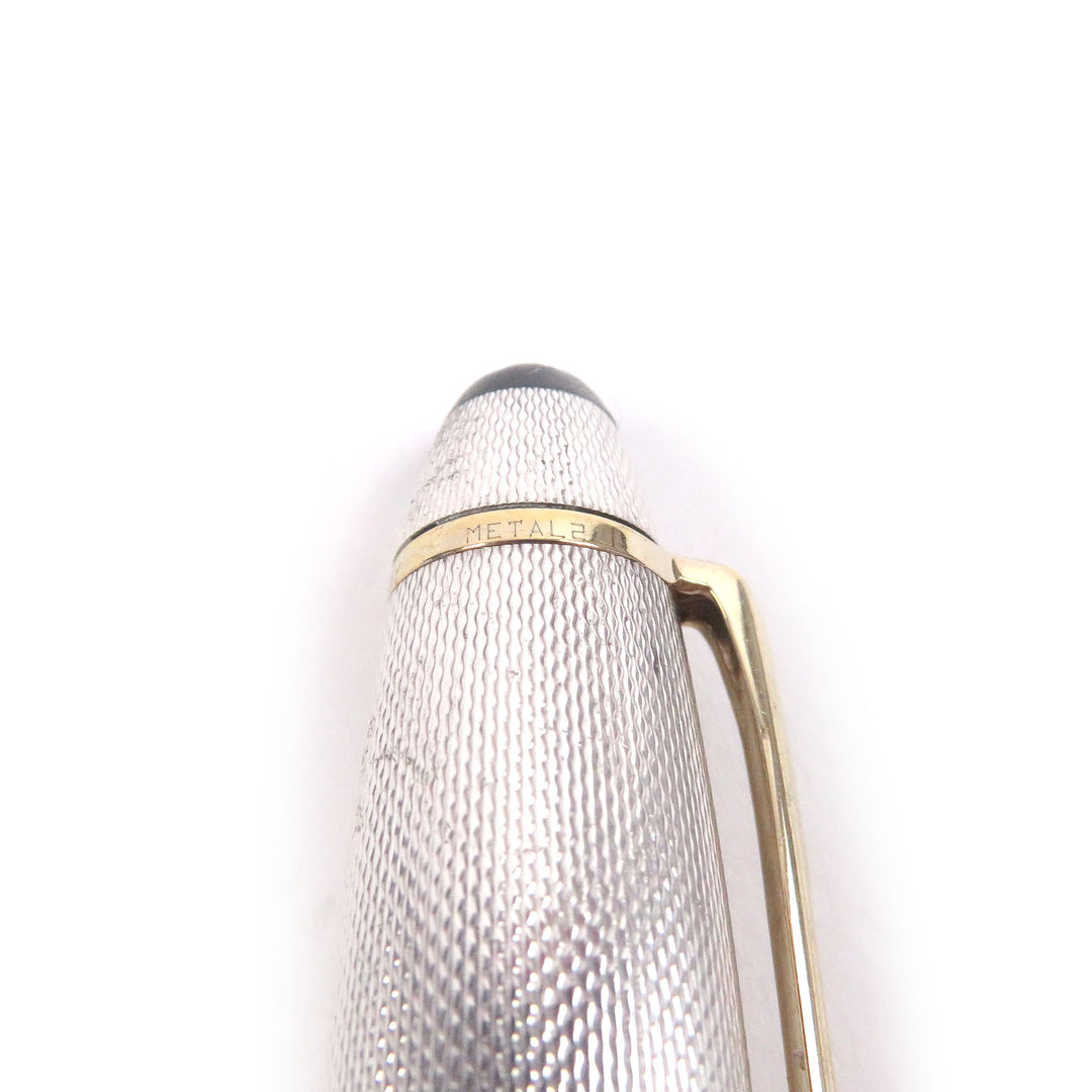 良品□MONTBLANC モンブラン ヴィンテージ ソリテール 146 SV925 ペン先18K Mニブ 万年筆 シルバー ゴールド ドイツ製 総重量55g メンズ