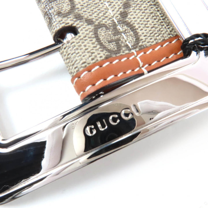 未使用品☆GUCCI グッチ 718505 GGスプリーム GGスプリーム ワイドベルト ブラウン 80-32 保存袋付き イタリア製 レディース