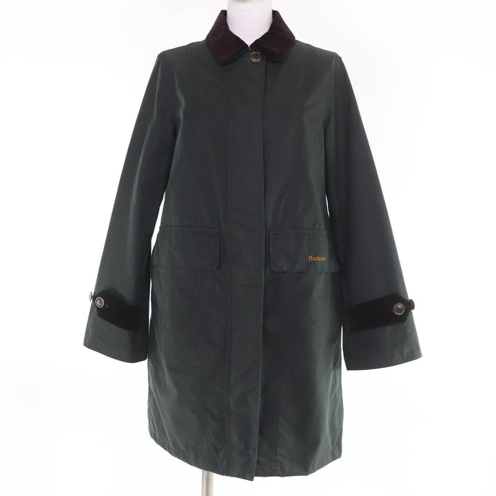 美品☆Barbour バブアー 1902211 コットン100％ 125周年記念 HAYDON WAX JACKET ジャケット ダークグリーン 36 正規品 レディース
