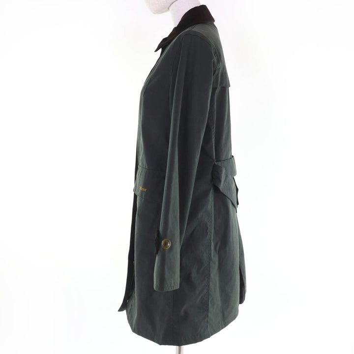 美品☆Barbour バブアー 1902211 コットン100％ 125周年記念 HAYDON WAX JACKET ジャケット ダークグリーン 36 正規品 レディース
