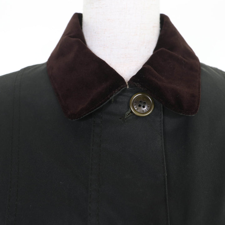 美品☆Barbour バブアー 1902211 コットン100％ 125周年記念 HAYDON WAX JACKET ジャケット ダークグリーン 36 正規品 レディース