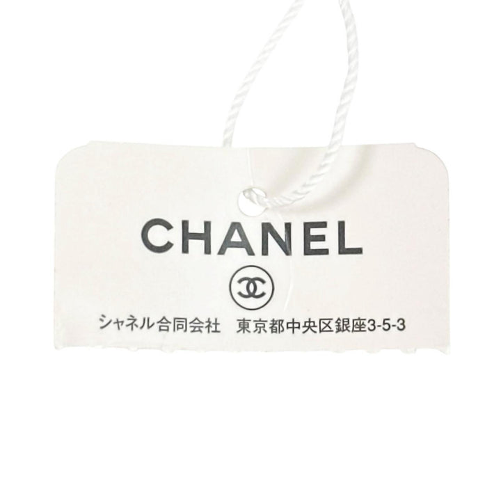 未使用品▲CHANEL シャネル シルク100% ココマーク柄 ジャガード ネクタイ ダークネイビー イタリア製 正規品 メンズ