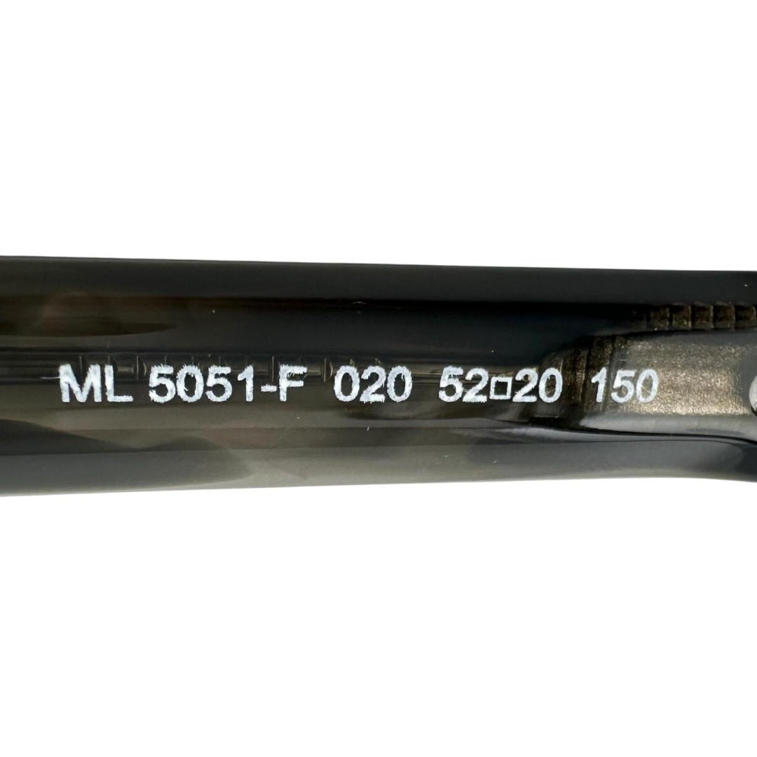 未使用品▲MONCLER モンクレール ML5051-F アジアンフィット ボストン型 メガネ 眼鏡 アイウェア ブラック 52□20 150 伊製 メンズ