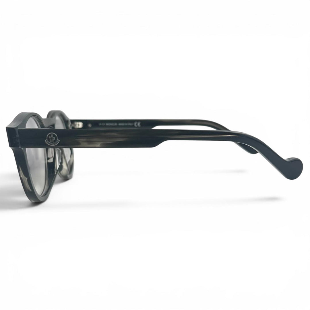未使用品▲MONCLER モンクレール ML5051-F アジアンフィット ボストン型 メガネ 眼鏡 アイウェア ブラック 52□20 150 伊製 メンズ