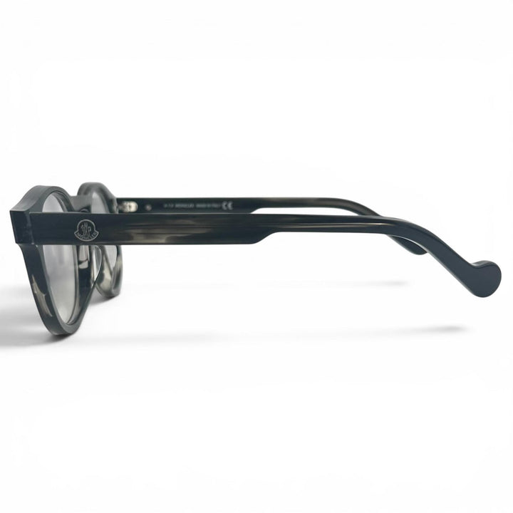 未使用品▲MONCLER モンクレール ML5051-F アジアンフィット ボストン型 メガネ 眼鏡 アイウェア ブラック 52□20 150 伊製 メンズ