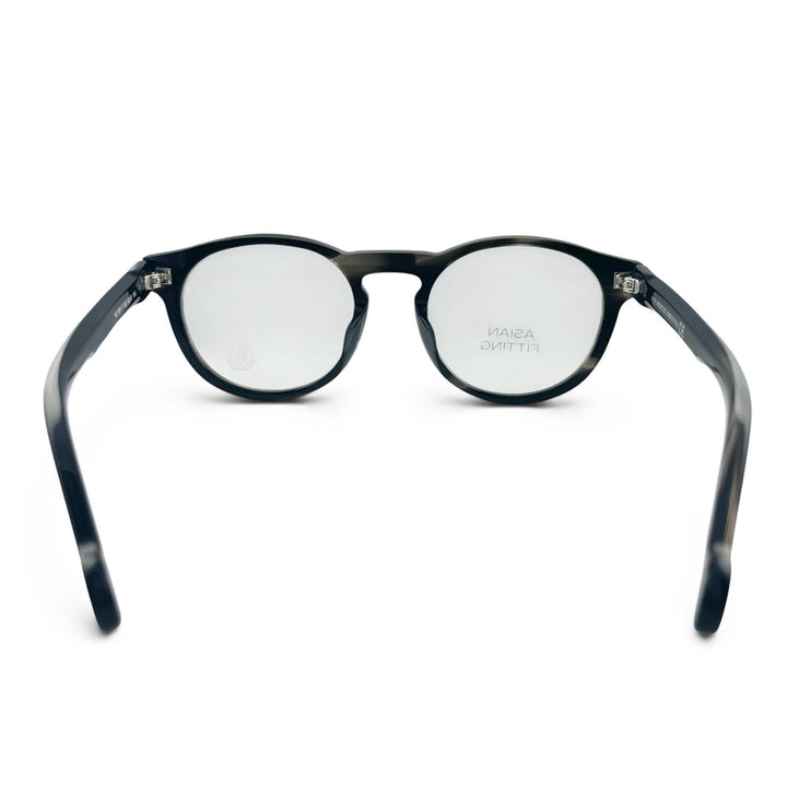 未使用品▲MONCLER モンクレール ML5051-F アジアンフィット ボストン型 メガネ 眼鏡 アイウェア ブラック 52□20 150 伊製 メンズ