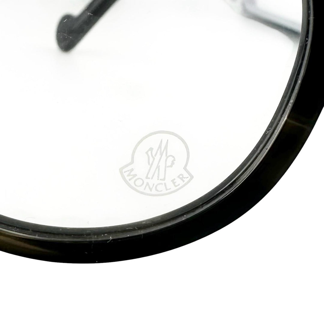 未使用品▲MONCLER モンクレール ML5051-F アジアンフィット ボストン型 メガネ 眼鏡 アイウェア ブラック 52□20 150 伊製 メンズ
