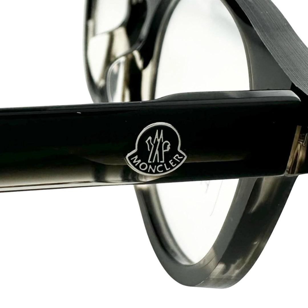 未使用品▲MONCLER モンクレール ML5051-F アジアンフィット ボストン型 メガネ 眼鏡 アイウェア ブラック 52□20 150 伊製 メンズ