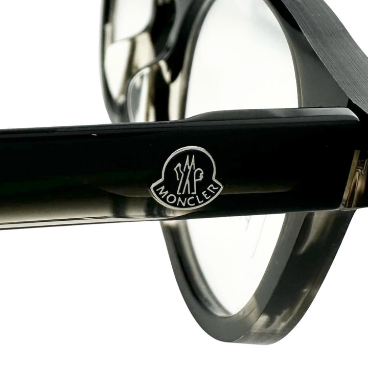 未使用品▲MONCLER モンクレール ML5051-F アジアンフィット ボストン型 メガネ 眼鏡 アイウェア ブラック 52□20 150 伊製 メンズ