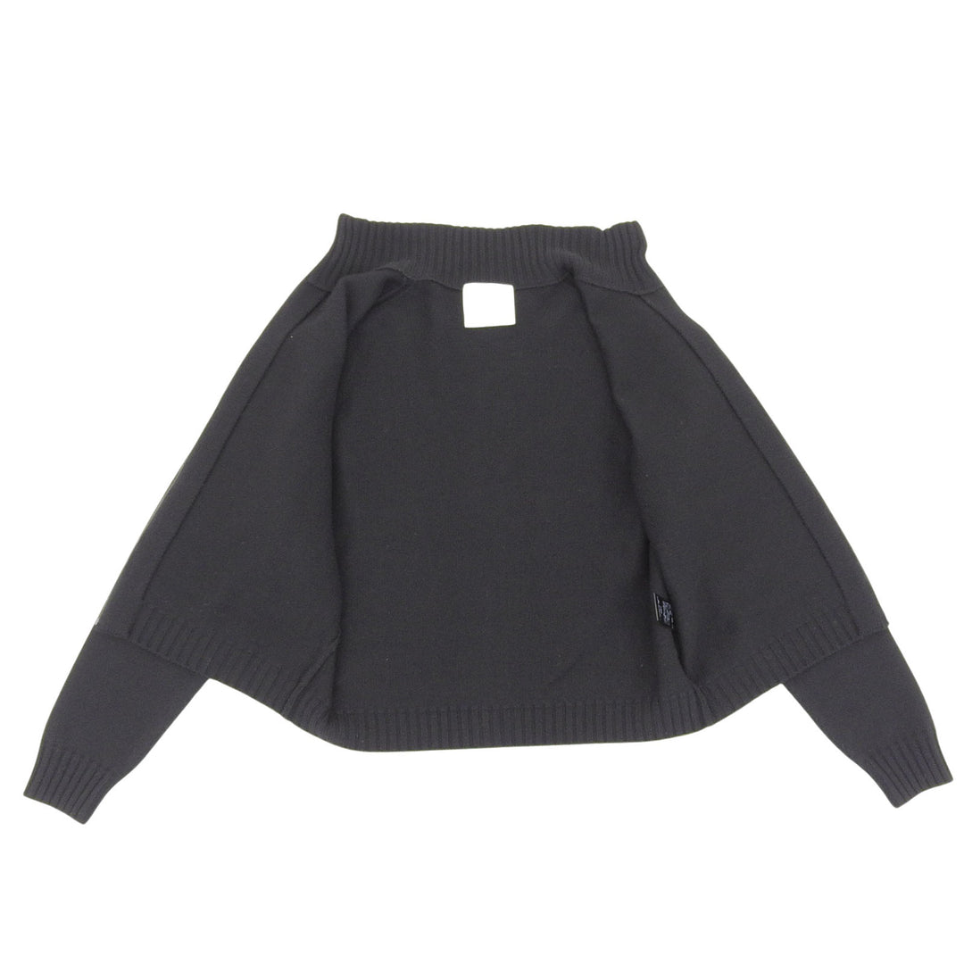 極美品▲RE PURPOSE リパーパス 23AW ウール100％ ジップアップ ドライバーズニット カーディガン ブラック M 正規品 メンズ