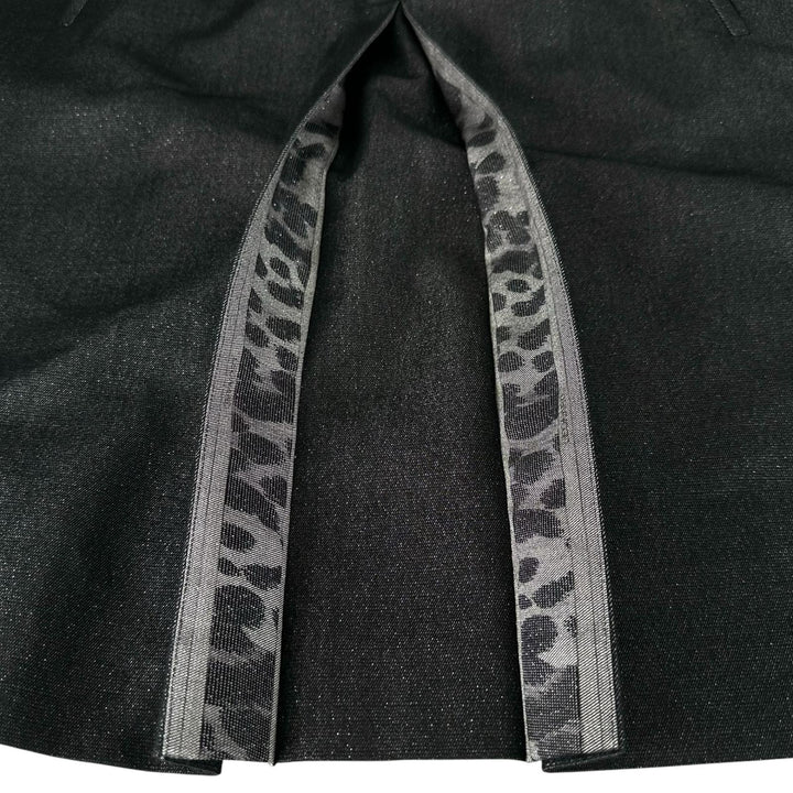 極美品▲LEONARD FASHION レオナール ファッション シルク モノグラム柄 ノースリーブ ワンピース ブラック L 日本製 正規品 レディース