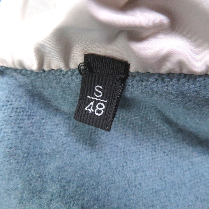 未使用品□Zegna ゼニア 2022年製 Oasi Cashmere カシミヤ100％ ジップアップ フード入 ブルゾンジャケット ライトブルー 48 イタリア製