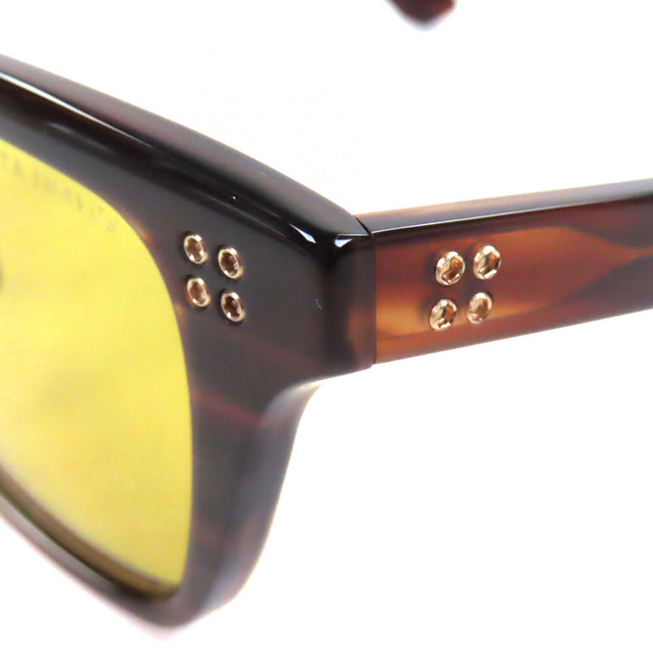極美品▼DITA ディータ DTS713 THAVOS ウェリントン マーブル柄 サングラス クリアブラウン 53□21-146 デモレンズ メンズ 定価95700円