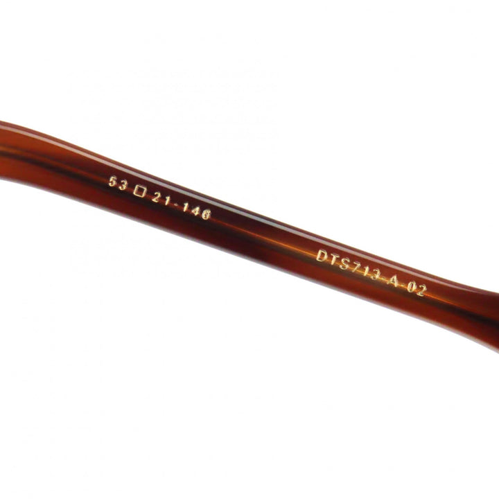極美品▼DITA ディータ DTS713 THAVOS ウェリントン マーブル柄 サングラス クリアブラウン 53□21-146 デモレンズ メンズ 定価95700円