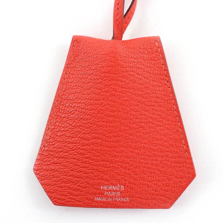 美品☆HERMES エルメス クロシェット ネックレス シェーブル カプシーヌ シルバー金具 アクセサリー C刻印 箱付き フランス製 レディース