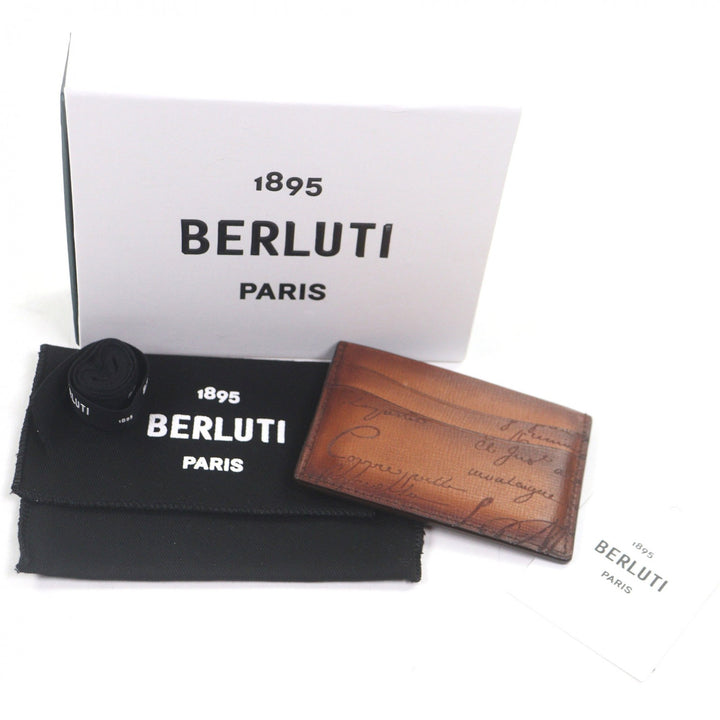 極美品□Berluti ベルルッティ 2025年製 バンブー グラディアント カリグラフィ ヴェネチア パルメラート カーフレザー カードケース