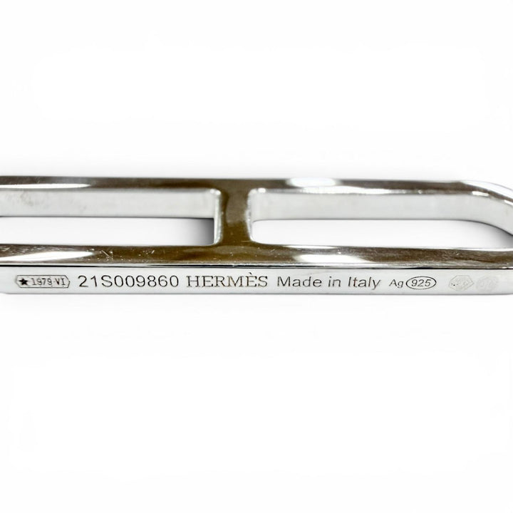 美品◇HERMES エルメス 2021年製 エヴァーシェーヌダンクル 925 ネックレス アクセサリー 全長約80cm シルバー イタリア製 重量34.2g