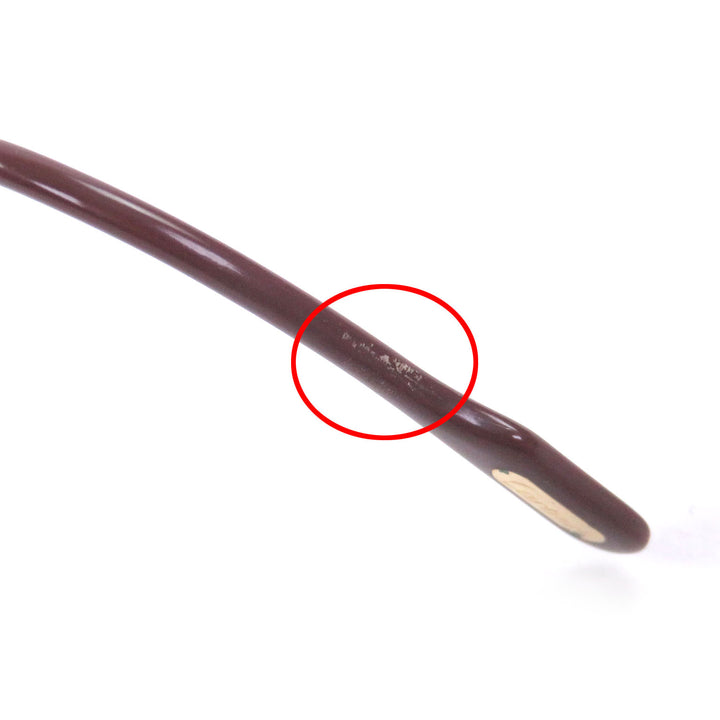 良品□Cartier カルティエ トリニティ ツーブリッジ メガネ 眼鏡 アイウェア ゴールド ボルドー 55□20-140 度入り フランス製 メンズ