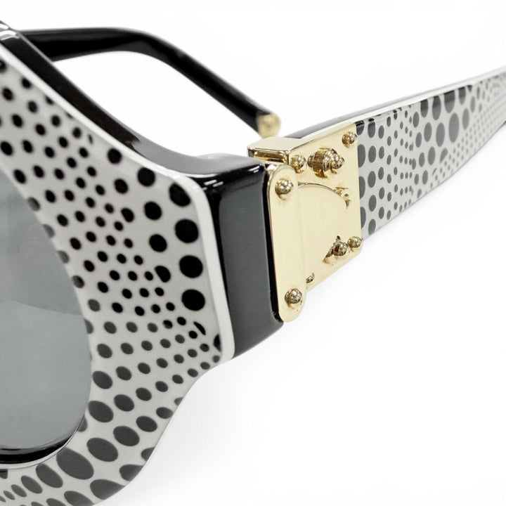 美品◇LOUIS VUITTO Yayoi Kusama ルイヴィトン 草間彌生 Z0480W ウェーブロン ドット柄 サングラス 44□30 デモレンズ 伊製 箱 袋付き