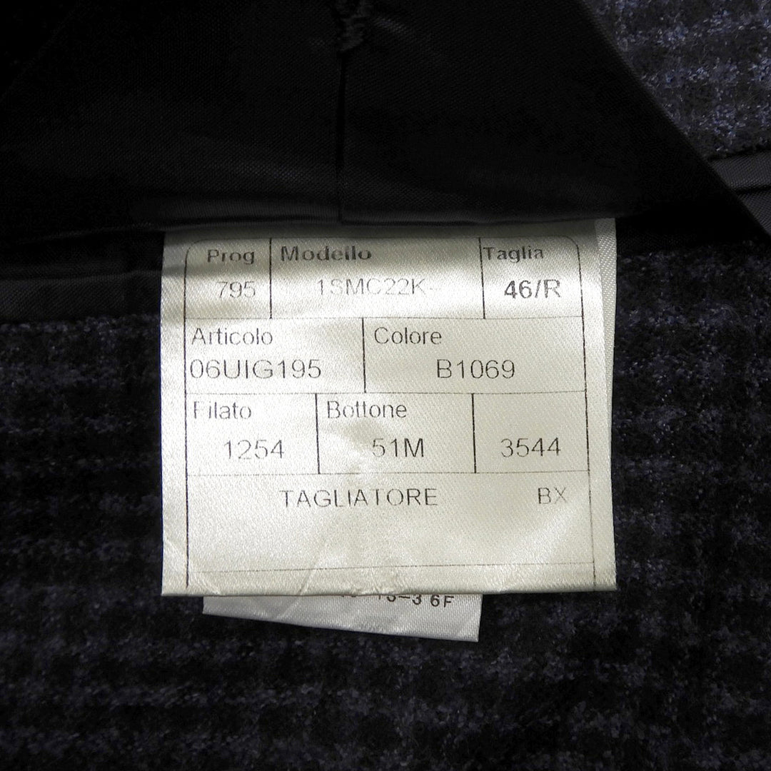 極美品▲TAGLIATORE タリアトーレ 1SMC22K MONTECARLO モンテカルロ チェック シングル ジャケット ネイビー 46 伊製 正規品 メンズ