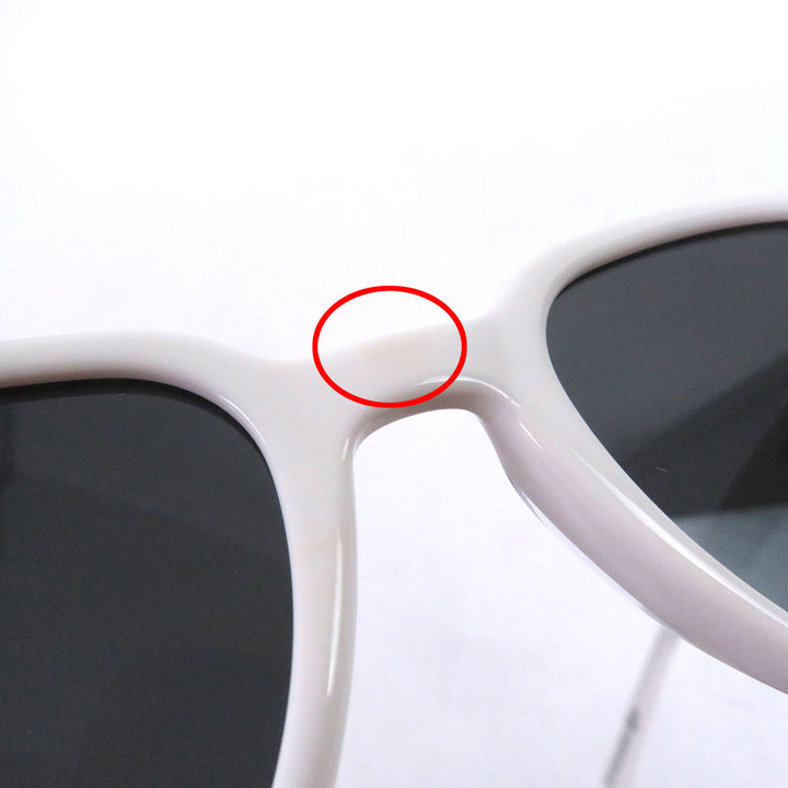 美品□MAISON MARGIELA 8 GentleMonster メゾンマルジェラ 8 ジェントルモンスター MM007 ウェリントン サングラス ホワイト 53□22-144