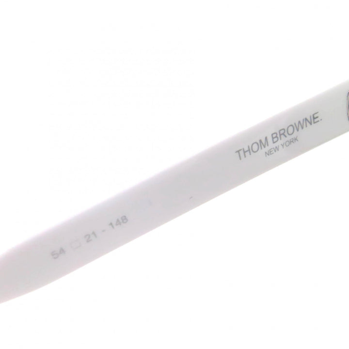 美品△THOM BROWNE トムブラウン TB-501-E-T-NVY-WHT-54-AF サングラス アイウェア ネイビー ホワイト 54□21-148 日本製 メンズ