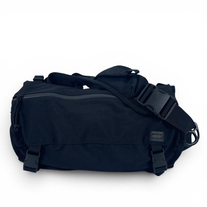 極美品▲PORTER ポーター 吉田カバン KLUNKERZ クランカーズ ナイロン ショルダーバッグ メッセンジャーバッグ ブラック 日本製 メンズ