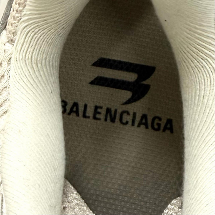 美品★BALENCIAGA バレンシアガ 685611 バウンサー ロゴ入り メッシュ レースアップ ローカットスニーカー ベージュ 24 レディース 箱付