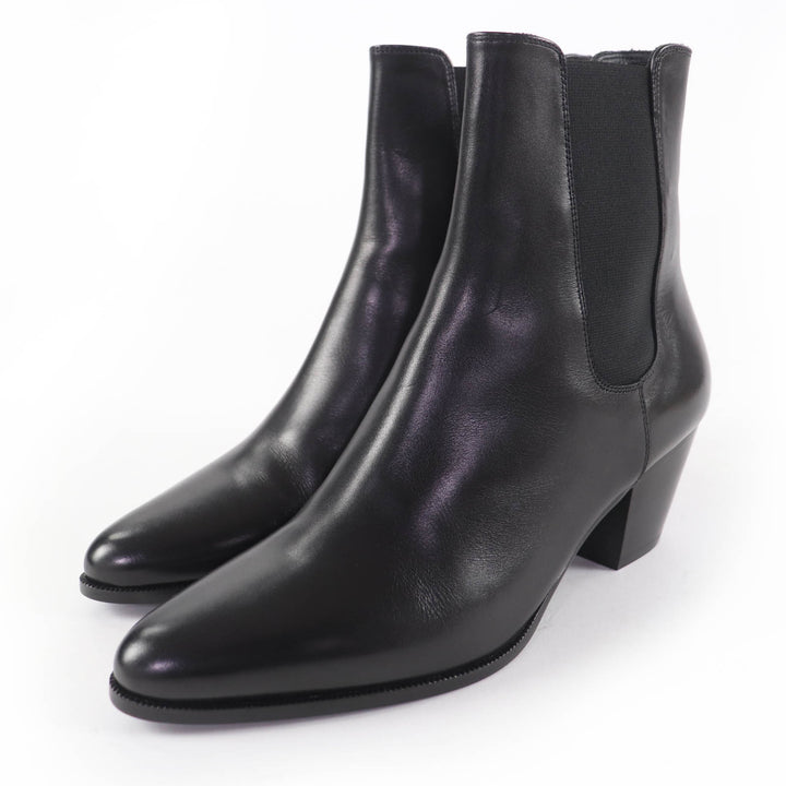 極美品☆CELINE セリーヌ 327653002C ジャクノ サイドゴア レザー チェルシーブーツ ショートブーツ ブラック 37 イタリア製 レディース