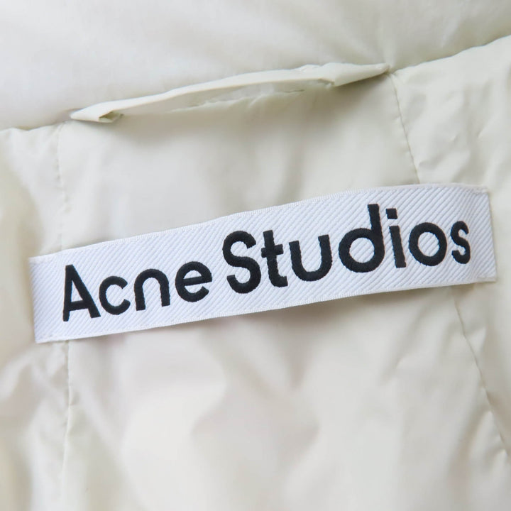 美品☆ACNE STUDIOS アクネストゥディオズ FN-WN-OUTW0000814 クロップド丈 ダウンジャケット ライトグリーン 32 レディース
