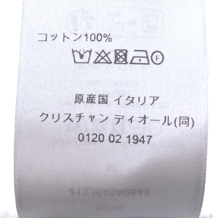 美品□DIOR ディオール オム 413J640A0849 スラブ コットンジャージー ダメージ加工 ロゴプリント 半袖Ｔシャツ M イタリア製 正規品