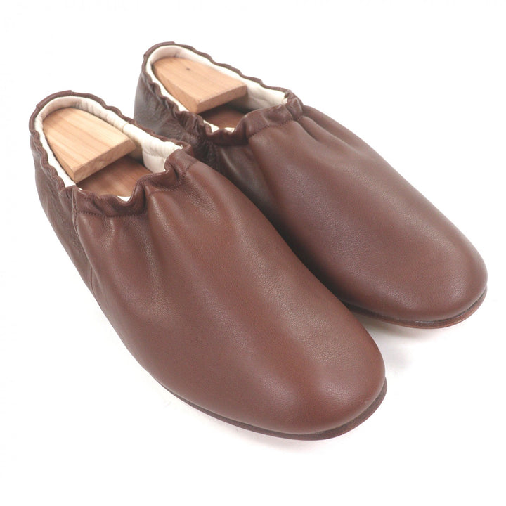 極美品□foot the coacher フット ザ コーチャー BALLET SHOES レザーシューズ スリッポン バレエシューズ ブラウン 7.5 箱付き 日本製