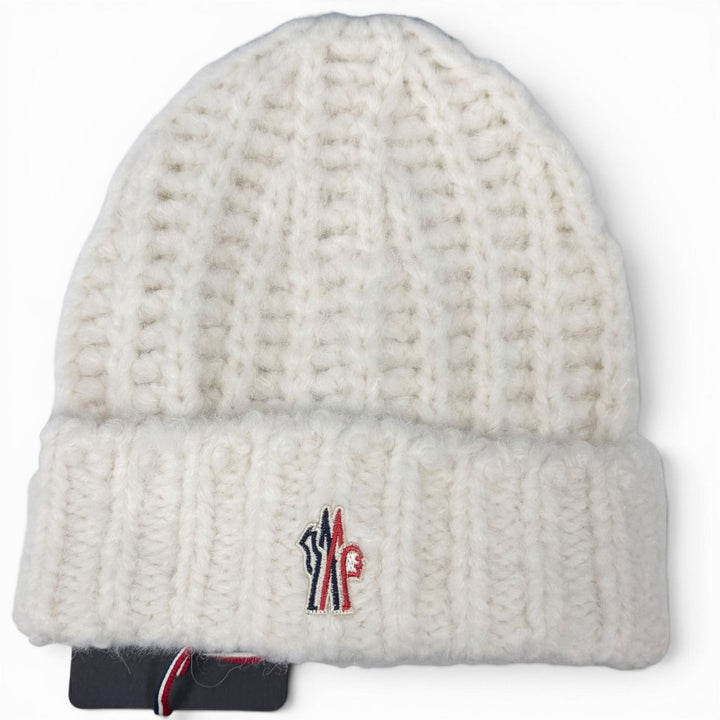 未使用品□MONCLER GRENOBLE モンクレールグルノーブル 2025年製 BERRETTO TRICOT ロゴワッペン ニットキャップ UNI イタリア製 正規品
