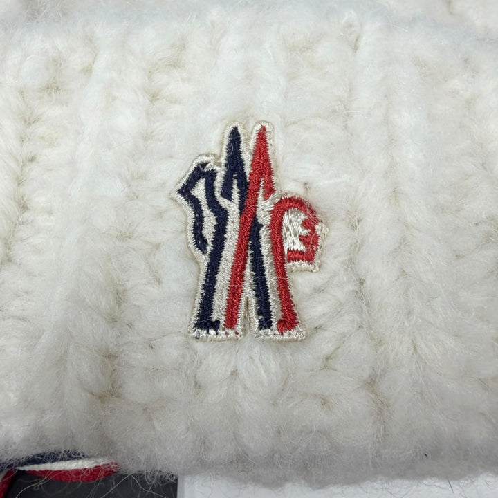 未使用品□MONCLER GRENOBLE モンクレールグルノーブル 2025年製 BERRETTO TRICOT ロゴワッペン ニットキャップ UNI イタリア製 正規品