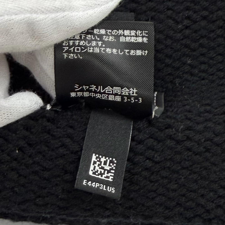 極美品★CHANEL シャネル ウール カシミヤ シルク混 ココマーク ニットキャップ ビーニー 帽子 ブラック ベージュ 正規品 レディース