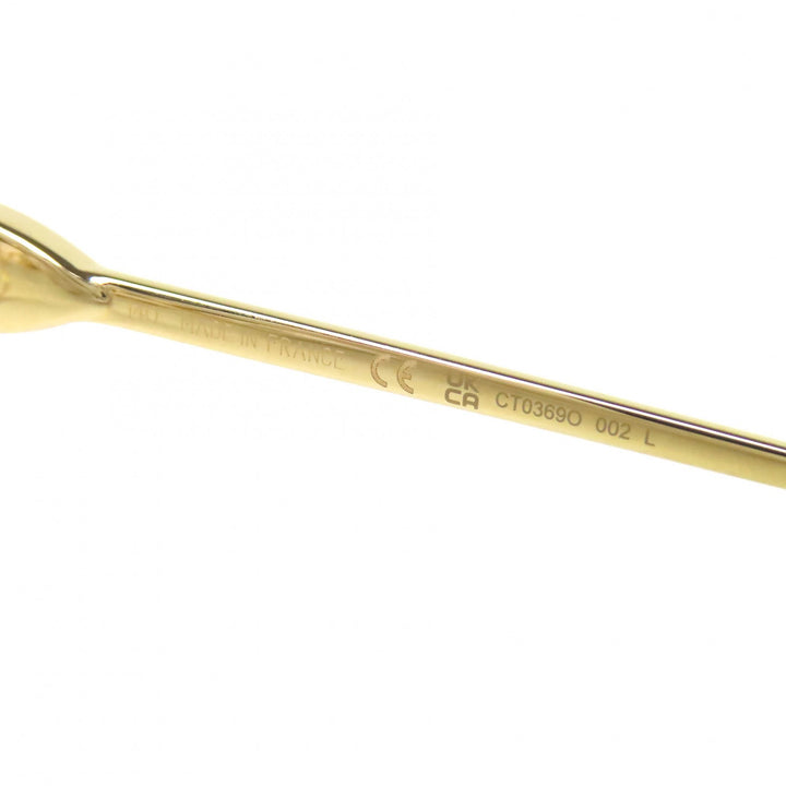 極美品△Cartier カルティエ CT0369O Cデコール スクエア メガネ 眼鏡 アイウェア ゴールド ブラウンデミ 54□18 デモレンズ 仏製 メンズ