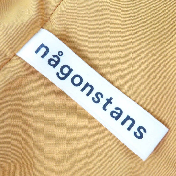 極美品☆nagonstans ナゴンスタンス 470ES130-0370 メモリーグログラン フレアモッズコート イエロー 36 正規品 レディース