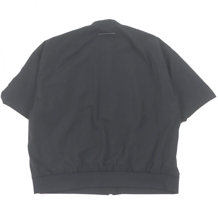 極美品□MM6 Maison Margiela エムエムシックス メゾンマルジェラ S52AM0295 ハーフスリーブ ジップブルゾン XS イタリア製 正規品