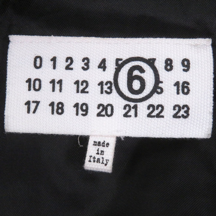 極美品□MM6 Maison Margiela エムエムシックス メゾンマルジェラ S52AM0295 ハーフスリーブ ジップブルゾン XS イタリア製 正規品