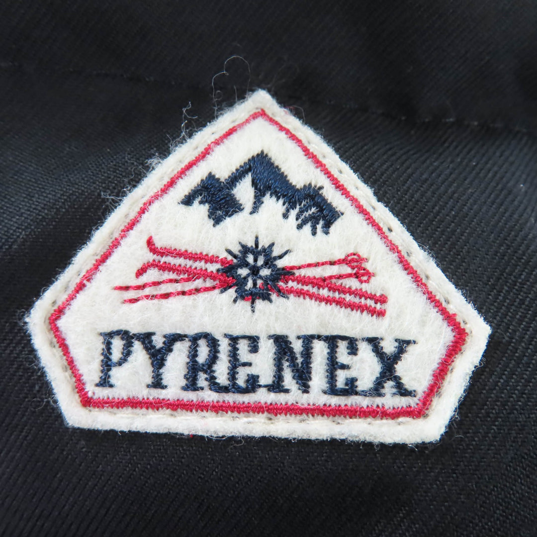 美品☆Pyrenex ピレネックス GRENOBLE W19P1 ラクーンファー・フード付 ダウンコート ブラック 36 正規品 レディース