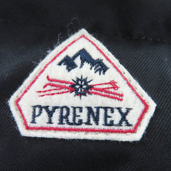 美品☆Pyrenex ピレネックス GRENOBLE W19P1 ラクーンファー・フード付 ダウンコート ブラック 36 正規品 レディース