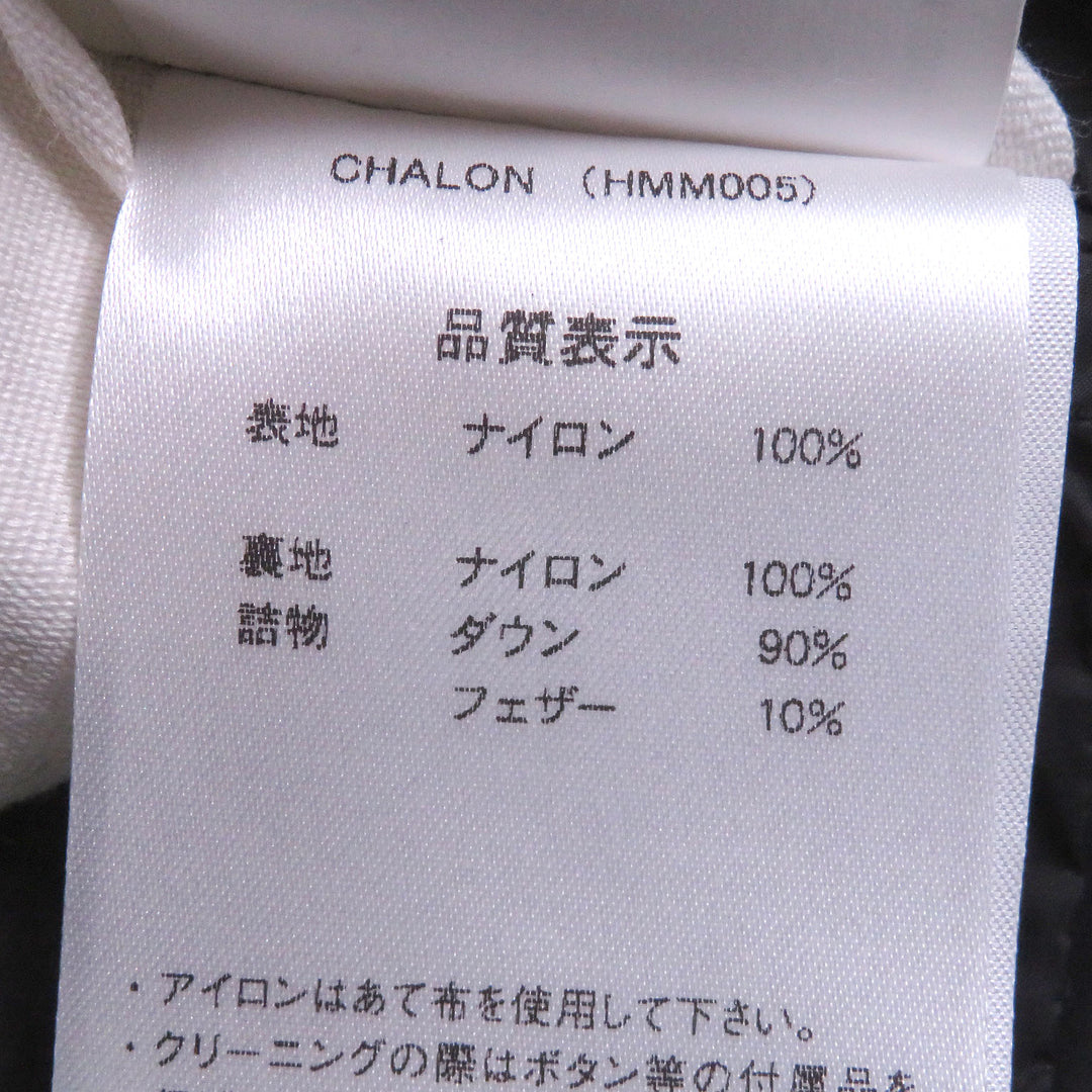 美品□Pyrenex ピレネックス CHALON ロゴワッペン フーデッド ダウンジャケット パファージャケット ブラック S ブルガリア製 正規品